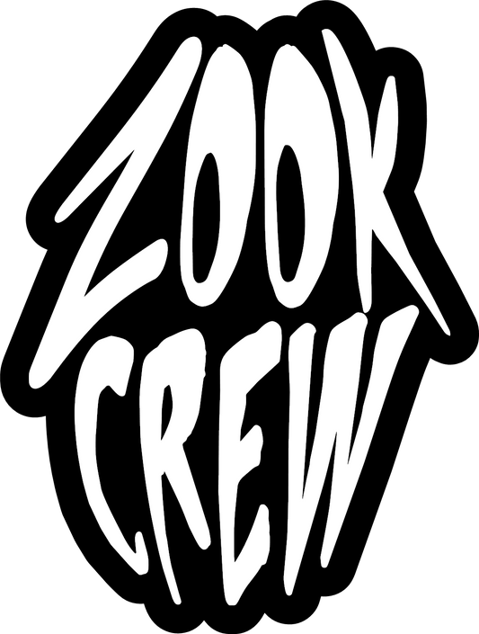 Zook Crew Sticker (Flat White)