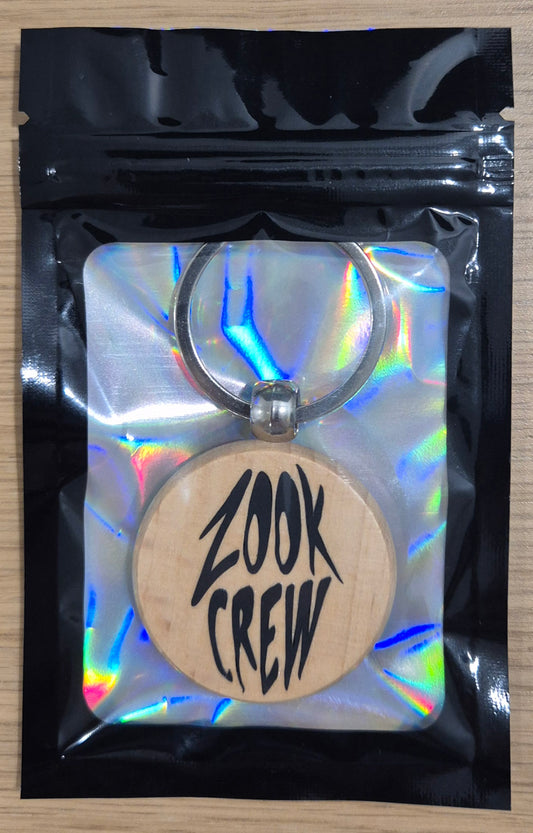 Classic Crew Logo Keychain - Wood